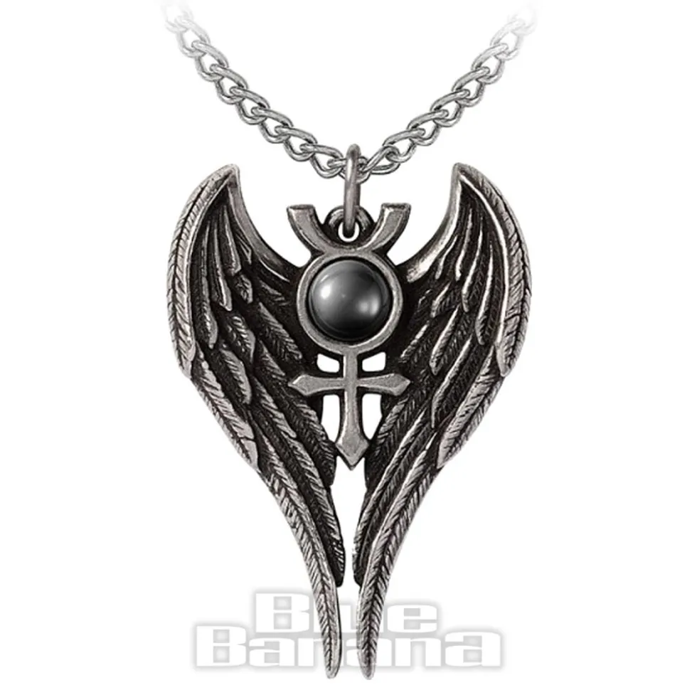 Alchemy Gothic Angel Of Mercury Necklace (Silver)