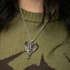 Alchemy Gothic Angel Of Mercury Necklace (Silver)