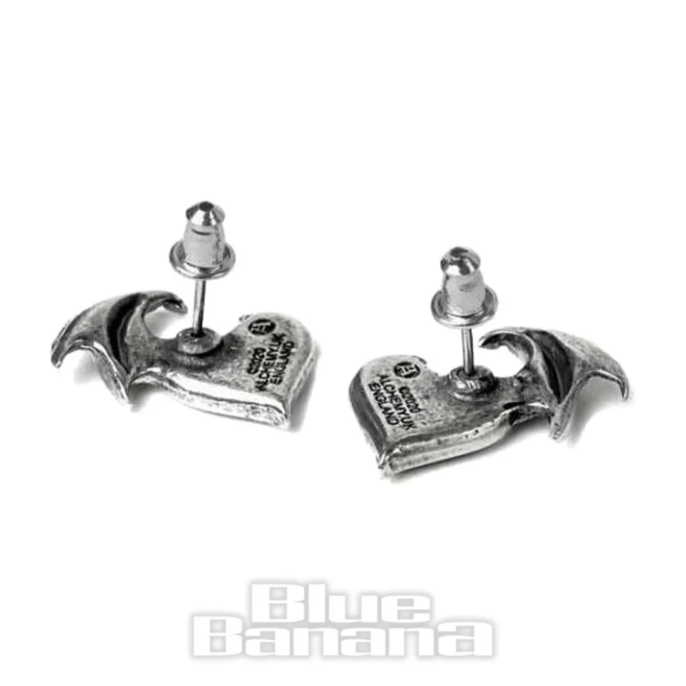 Alchemy Gothic Blacksoul Earrings (Pewter)