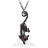 Alchemy Gothic Cat Sith Pendant (Black)