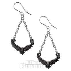 Alchemy Gothic Conspiracy Raven Earrings (Pair)