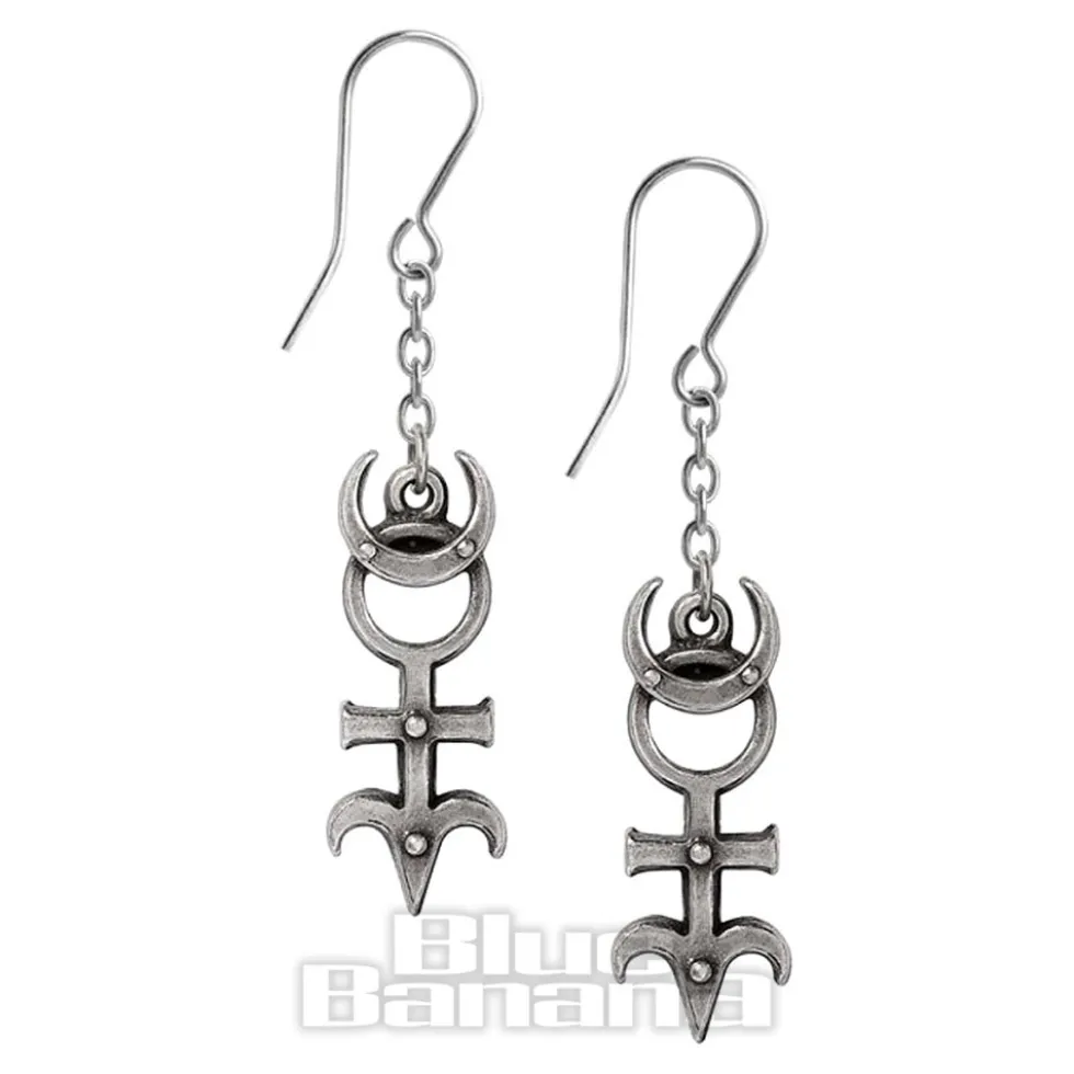 Alchemy Gothic Dr Dee'S Monad Earrings (Silver)
