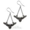 Alchemy Gothic Noctis Athena Earrings (Silver)