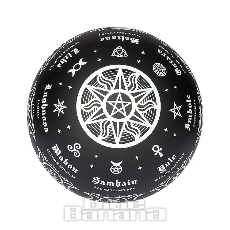 Alchemy Gothic Pagan Calendar Globe Light (Black)