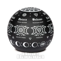 Alchemy Gothic Pagan Calendar Globe Light (Black)