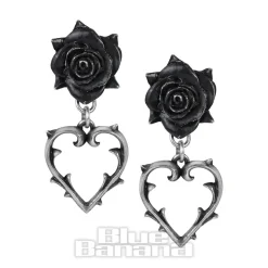 Alchemy Gothic Wounded Love Earrings (Pewter)
