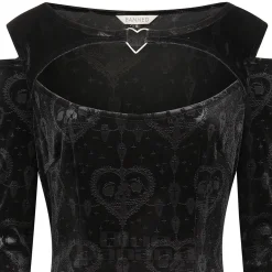 Banned Amara Velvet Maxi Dress (Black)