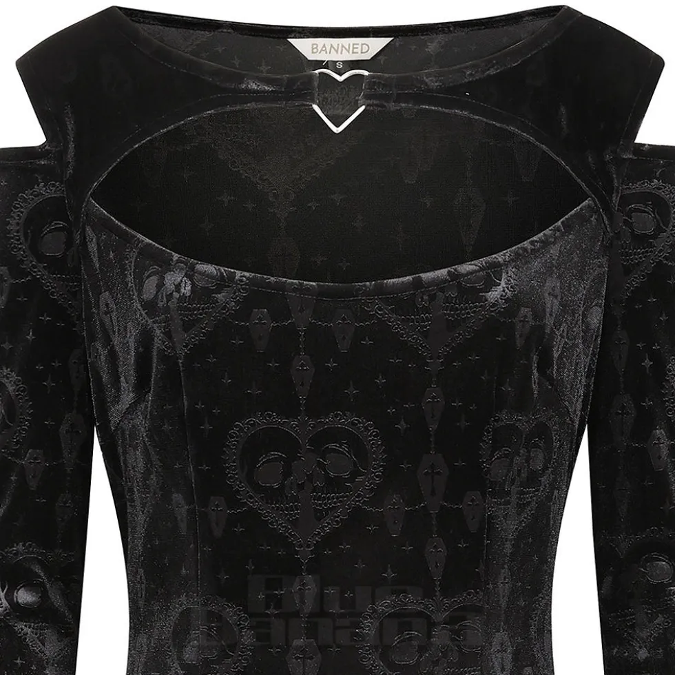 Banned Amara Velvet Maxi Dress (Black)