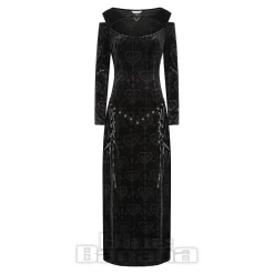 Banned Amara Velvet Maxi Dress (Black)
