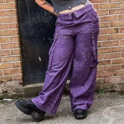 Banned Candy Strap Trousers (Purple)