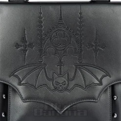 Banned Gothic Bat Handbag (Black)