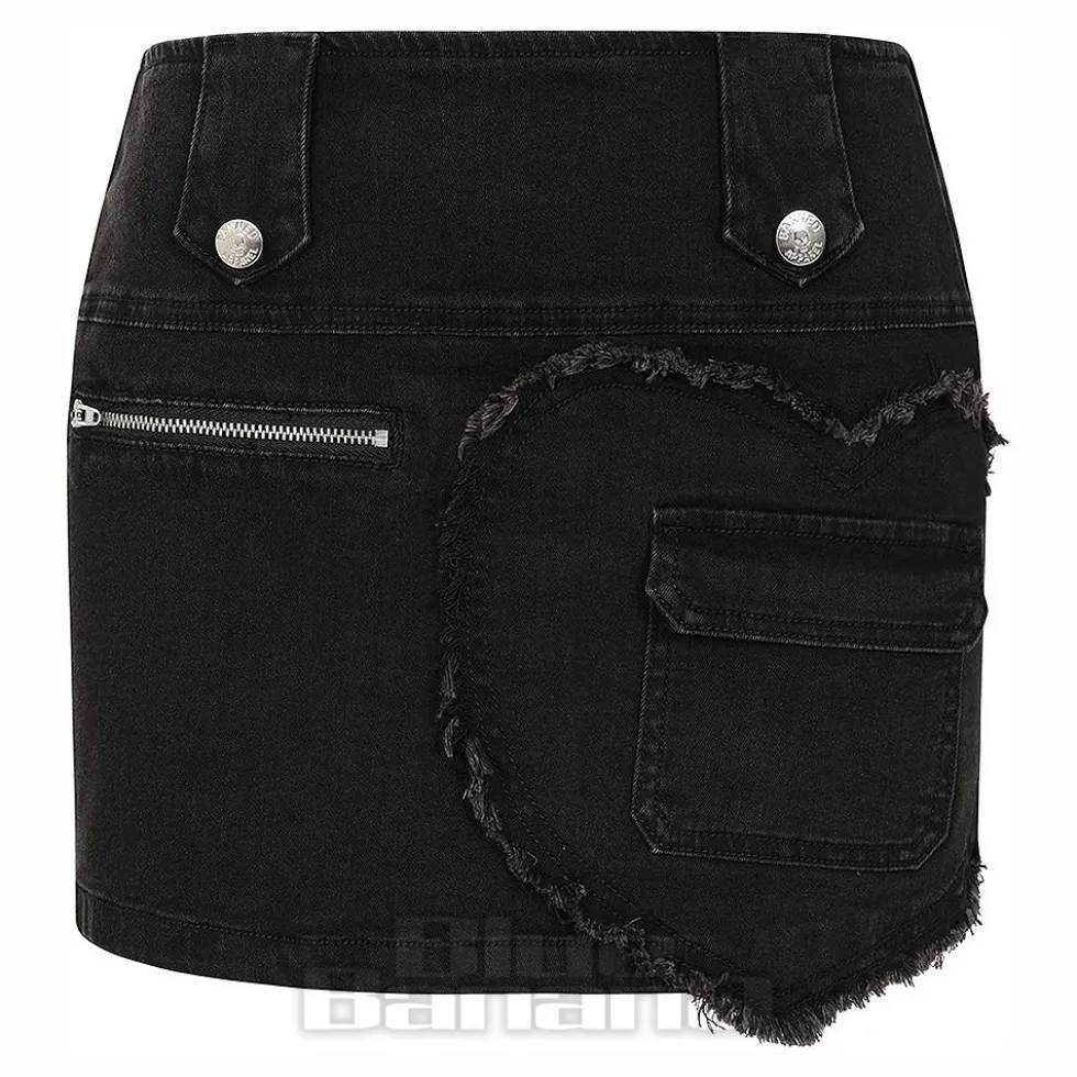 Banned Heartbreaker Skirt (Black)