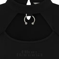 Banned Lavinia Crop Top (Black)