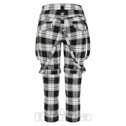 Banned Nocturne Buckle Trousers (Black/White)
