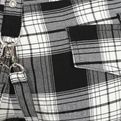 Banned Nocturne Buckle Trousers (Black/White)