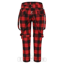 Banned Nocturne Buckle Trousers (Black/Red)