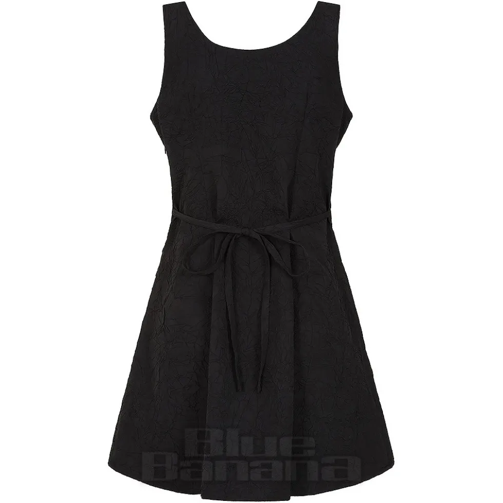 Banned No Rules Buckle Mini Dress (Black)