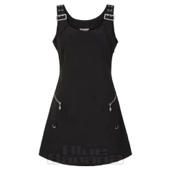 Banned No Rules Buckle Mini Dress (Black)