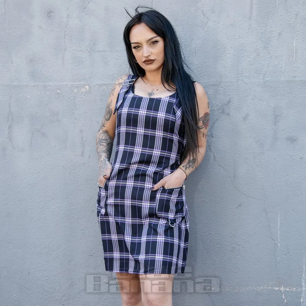 Banned No Rules Buckle Mini Dress (Purple)