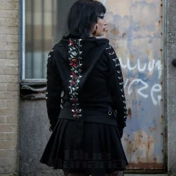 Banned Pixie Skull Hoodie (Black)