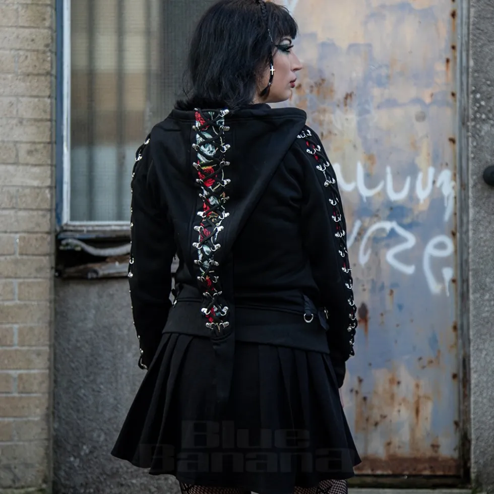 Banned Pixie Skull Hoodie (Black)
