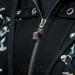 Banned Pixie Skull Hoodie (Black)