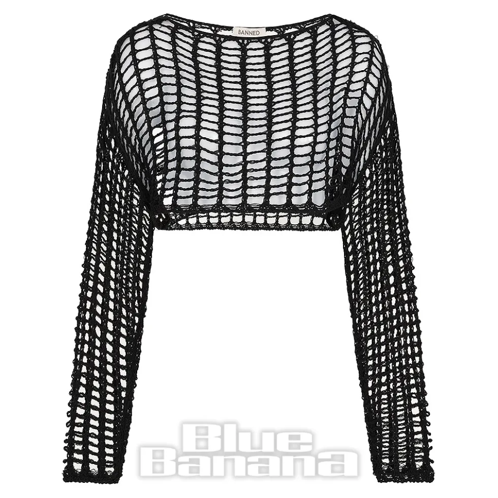 Banned Shadow Grid Jumper (Black)