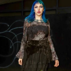 Banned Valkyrie Top (Black/Blue)