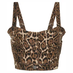 Banned Wild Instincts Top (Leopard Print)