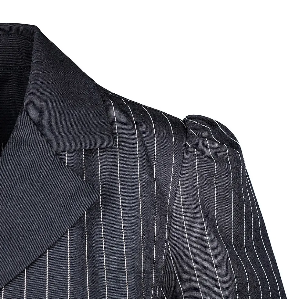 Banned X Blue Banana Pinstripe Core Dress (Black)