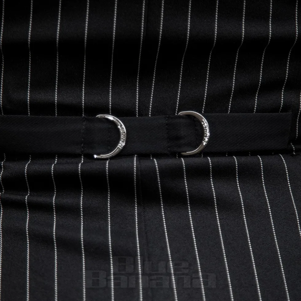 Banned X Blue Banana Pinstripe Core Dress (Black)