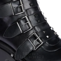 Bleeding Heart Buckle Boots (Black)