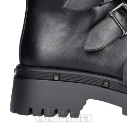 Bleeding Heart Buckle Boots (Black)