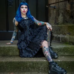 Bleeding Heart Clarissa Dress (Black)