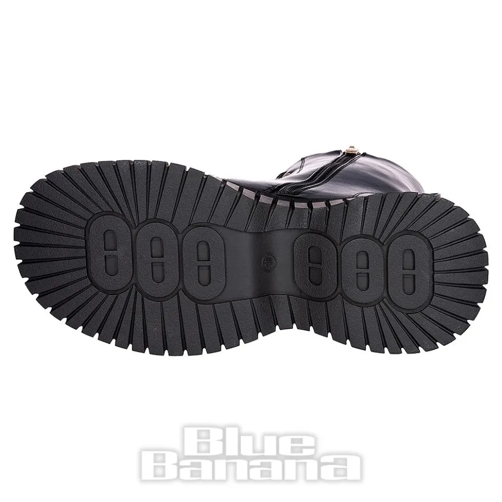 Bleeding Heart 15-Eye Boots (Black)