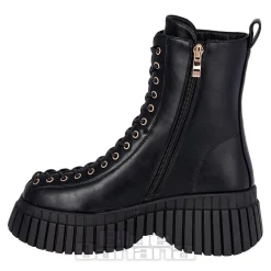 Bleeding Heart 15-Eye Boots (Black)