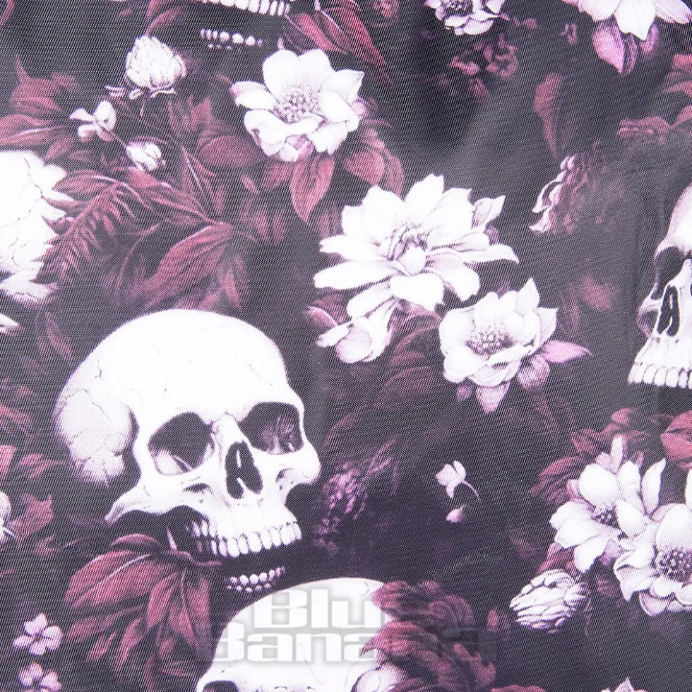 Bleeding Heart Skulls Handbag (Red)