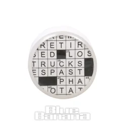 Blue Banana Acrylic Crossword Plug 4-22mm (White)