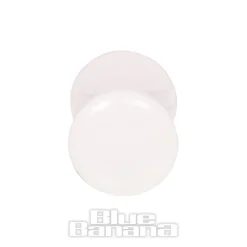 Blue Banana Acrylic Glow In The Dark Ear Plug 2-20mm (White)