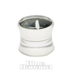 Blue Banana Acrylic Leaf Ear Plug 6-14mm (Clear)