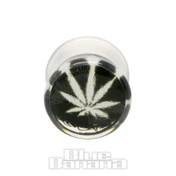 Blue Banana Acrylic Leaf Ear Plug 6-14mm (Clear)
