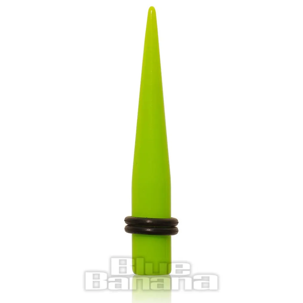Blue Banana Acrylic Neon Ear Stretcher (Green)