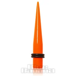 Blue Banana Acrylic Neon Ear Stretcher (Orange)