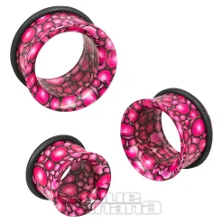 Blue Banana Acrylic Pebble Ear Tunnel 8-20mm (Pink)
