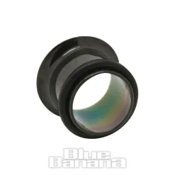Blue Banana Acrylic Plain Ear Plug 4-10mm (Black)