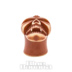 Blue Banana Acrylic Skull Ear Plug 4-12mm (Brown)