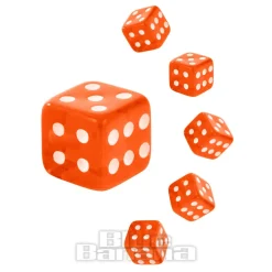 Blue Banana Acrylic UV 5mm Dice Add On (Orange)
