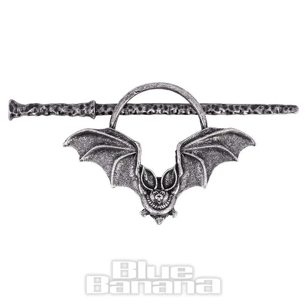 Blue Banana Bat Hair Pin (Black)
