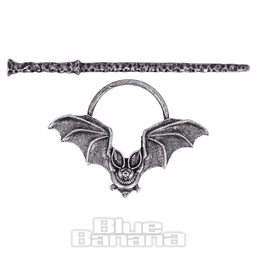 Blue Banana Bat Hair Pin (Black)