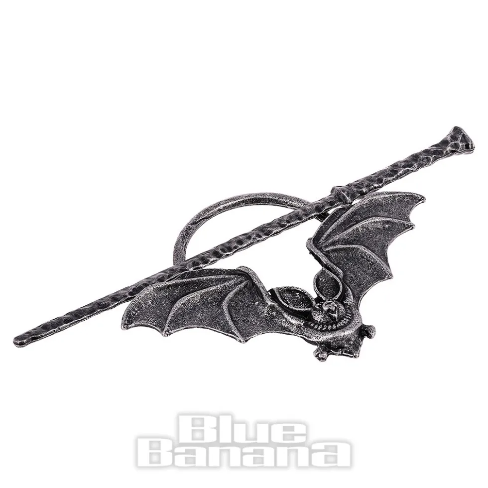 Blue Banana Bat Hair Pin (Black)